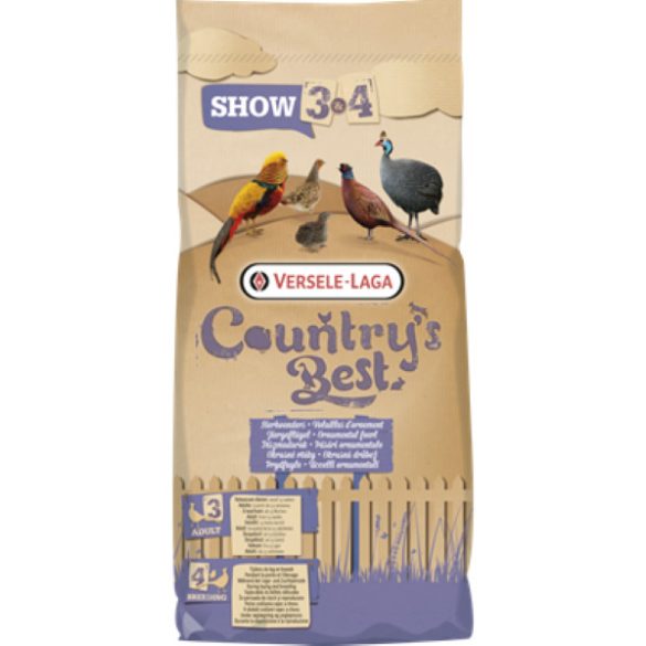 Versele-Laga Country's Best SHOW Fürj tojó & szülőpár takarmánykeverék – morzsázott prémium táp (20 kg)
