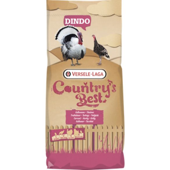 Versele-Laga Country's Best DINDO 2.2 Pellet – Prémium nevelő pulykatáp a 9–12. hetes korig (20 kg)